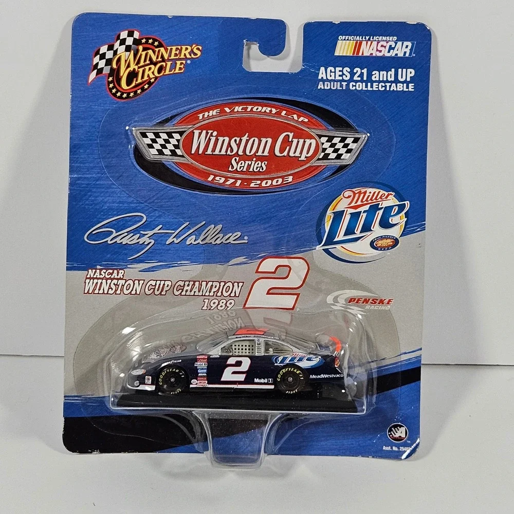 Rusty Wallace Miller Lite #2 NASCAR Winners Circle Winston Cup 2 Diecast Cars